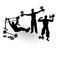 Athletics men vector image