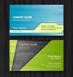 Abstract creative business cards set template Abstract creative business cards set template vector image