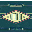Vintage Gasoline Sign Retro Template vector image