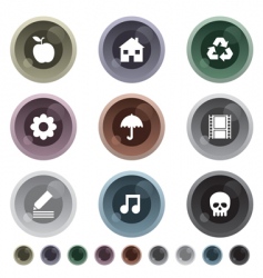 Buttons vector image