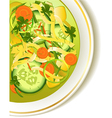 Cucumber soup vector image