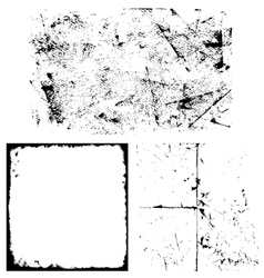 Grunge overlay set vector image