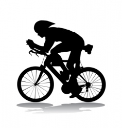Bicycle race vector image