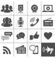 Media Social Network Icons vector image