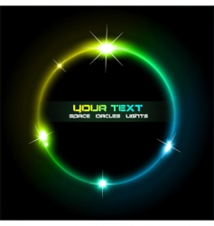 Space circles vector image