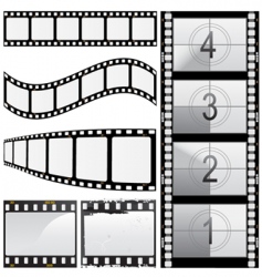 Set of film vector image