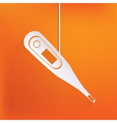 Medical thermometer web icon vector image