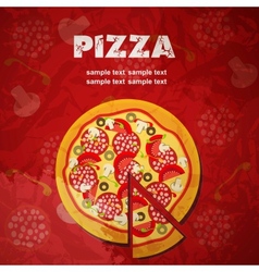 Pizza Menu Template vector image