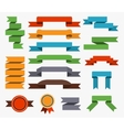 Set of retro ribbons vector image
