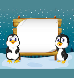 Ocean view with the cloud board blank space Vector Image