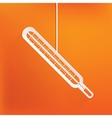 Medical thermometer web icon vector image