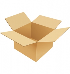 Cardboard box vector image