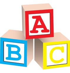 Alphabet Blocks vector image