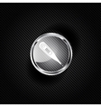 Medical thermometer web icon vector image