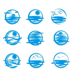 Icons of water Icons of water vector image