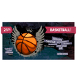 Grunge basketball vector image