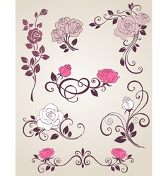 Roses decorative vector image