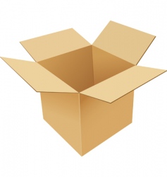 Cardboard box vector image