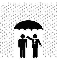 Insurance agent vector image