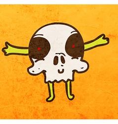 Download Skull boy with violin Royalty Free Vector Image
