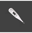 Medical thermometer web icon vector image