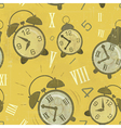 Alarm clocks seamless vector image