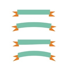 Retro ribbon vector image