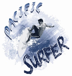 Pacific surfer vector image