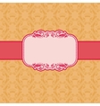 Template frame design for greeting card vector image