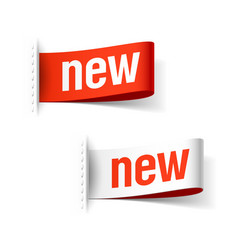 New labels vector image