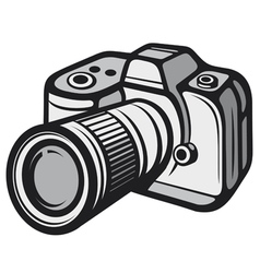 Compact digital camera vector image