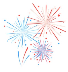 Holiday firework vector image