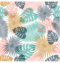 Seamless shell pattern hand drawn seashells Vector Image