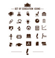 School icon set School icon set vector image