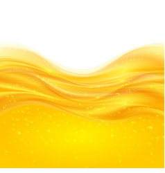 Yellow liquid oil background vector image