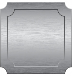 Metal plate vector image