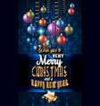 Christmas Party Flyer for music night events club vector image