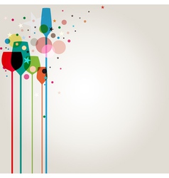 Lets party background vector image
