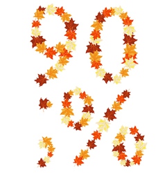 Autumn letter vector image
