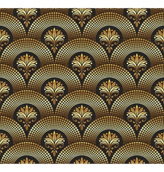 Seamless ornate golden pattern Seamless ornate golden pattern vector image