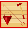 Fire accessories vector image