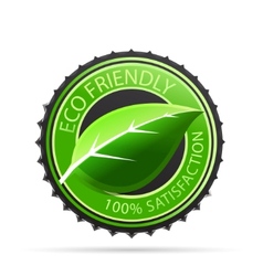 Green eco friendly tags vector image