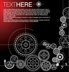 Gears-background vector image