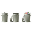 Trash can vector image