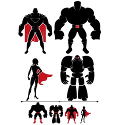 Superhero Silhouette vector image