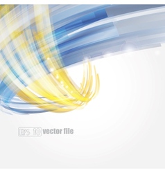 Abstract bright blue and gold background vector image