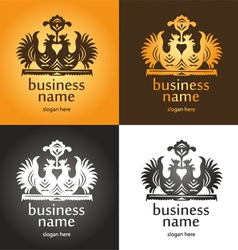Logo with cocks vector image