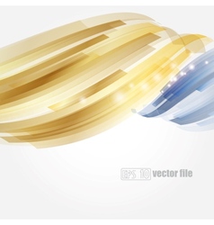 Abstract bright blue and gold background vector image