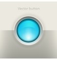 Glossy empty button vector image