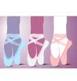 Ballet shoes vector image